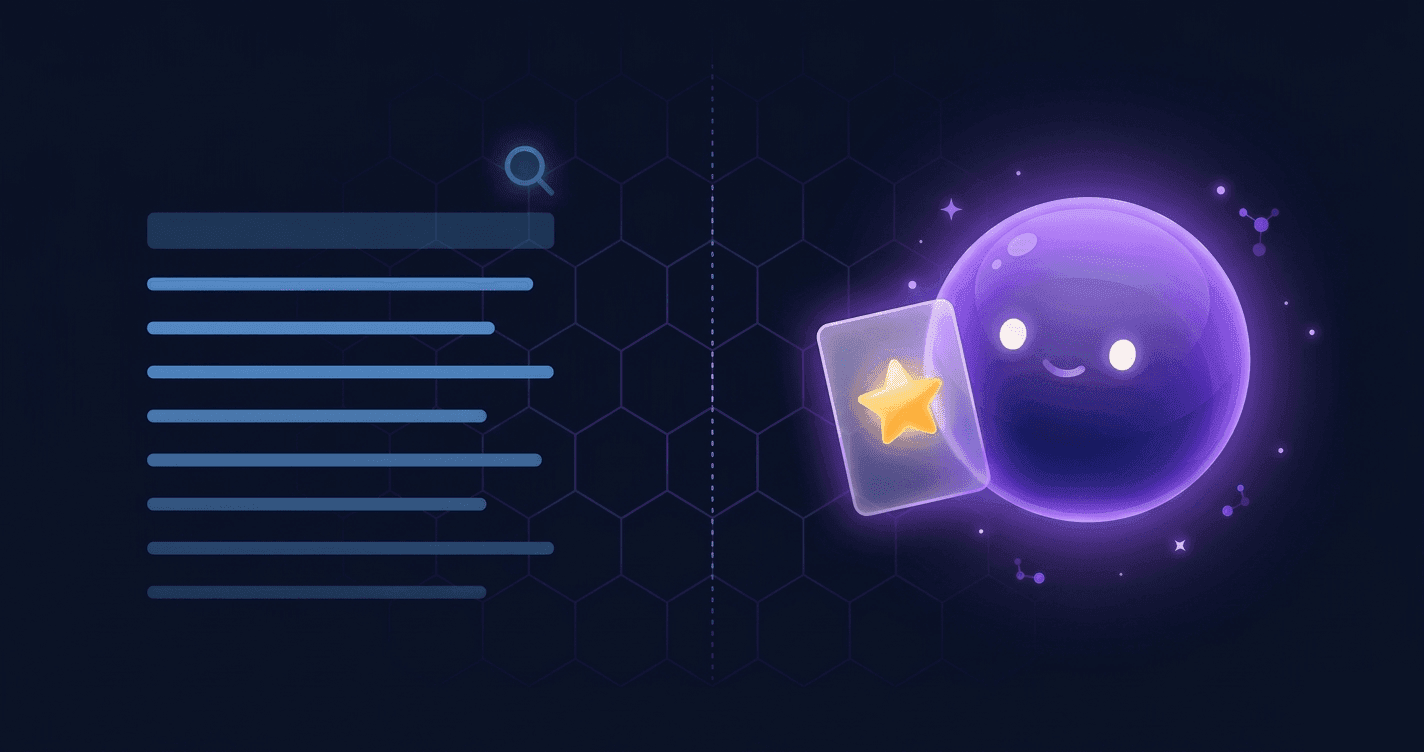 Comparaison visuelle entre les résultats de recherche Google traditionnels et les réponses IA