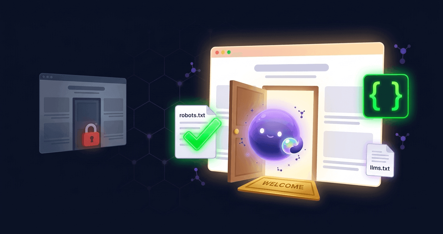 Geo entre dans un site web dont la porte est ouverte aux robots IA